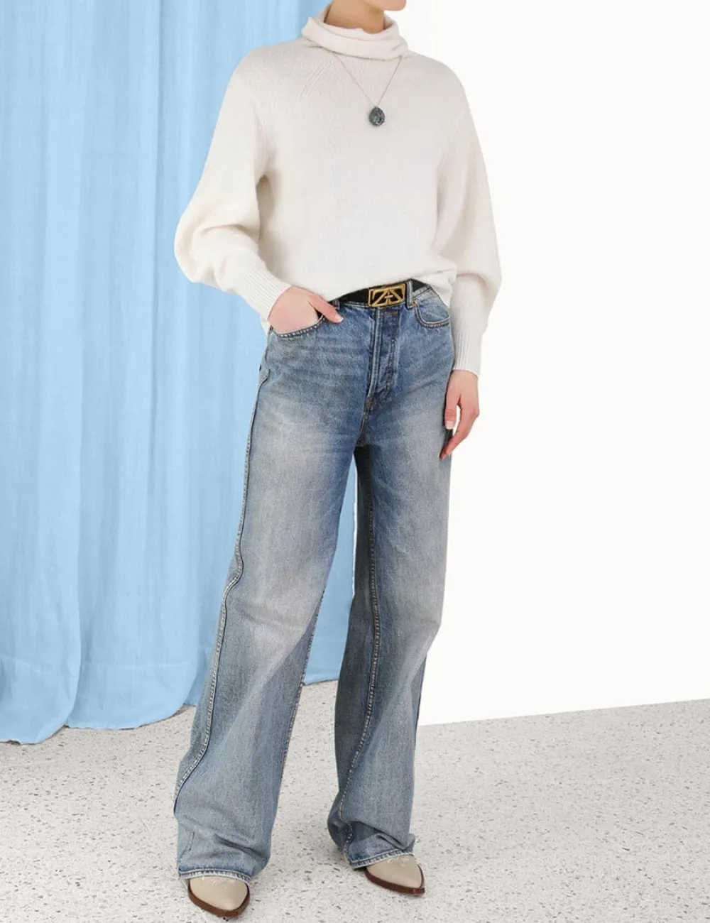 ZIMMERMANN Luminosity<Lyrical Brushed Wool Sweater