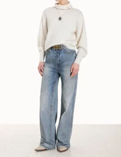 ZIMMERMANN Knitwear<Lyrical Brushed Wool Sweater