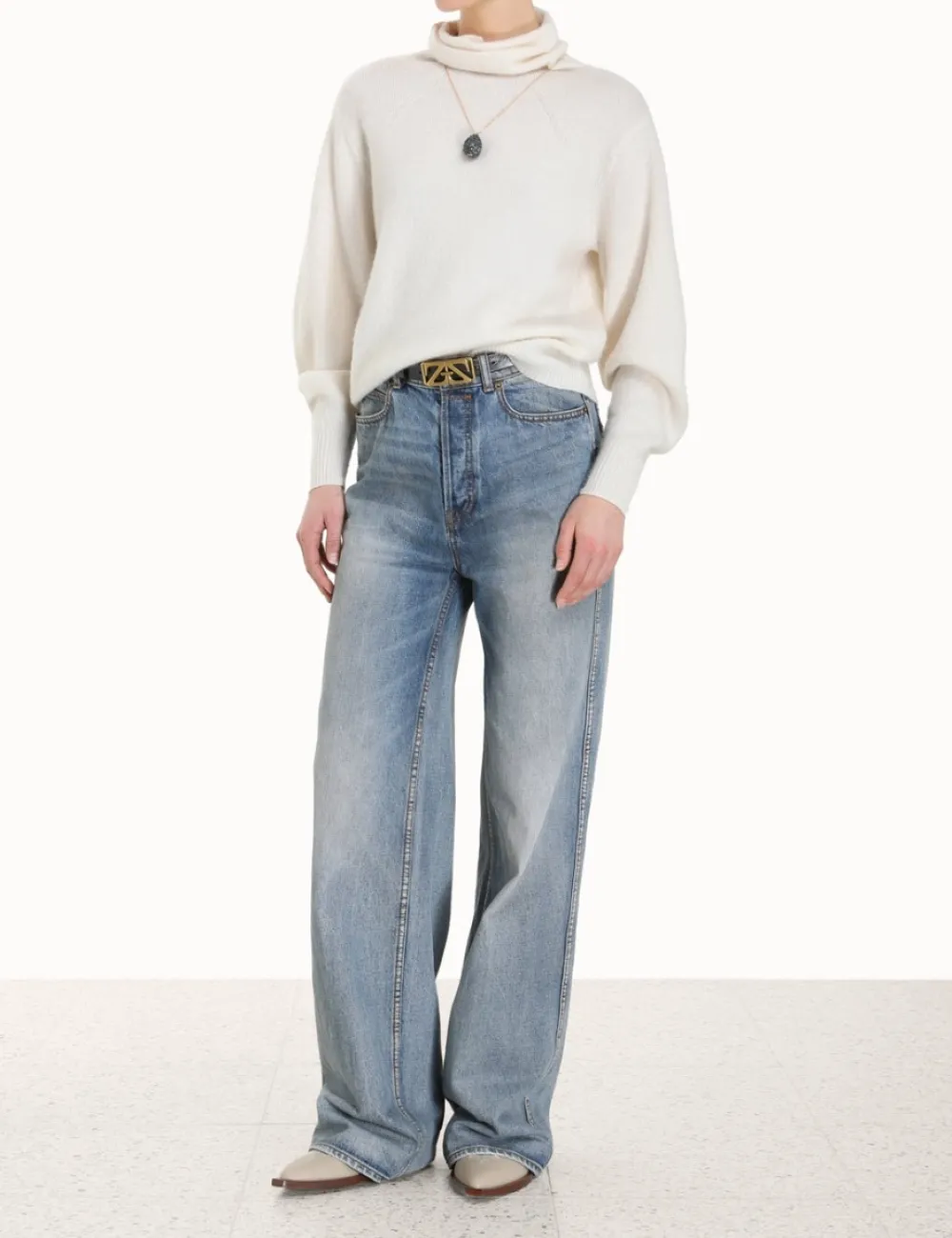 ZIMMERMANN Knitwear<Lyrical Brushed Wool Sweater