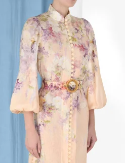 ZIMMERMANN Form & Light<Lyrical Buttoned Midi Dress