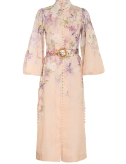 ZIMMERMANN Luminosity<Lyrical Buttoned Midi Dress