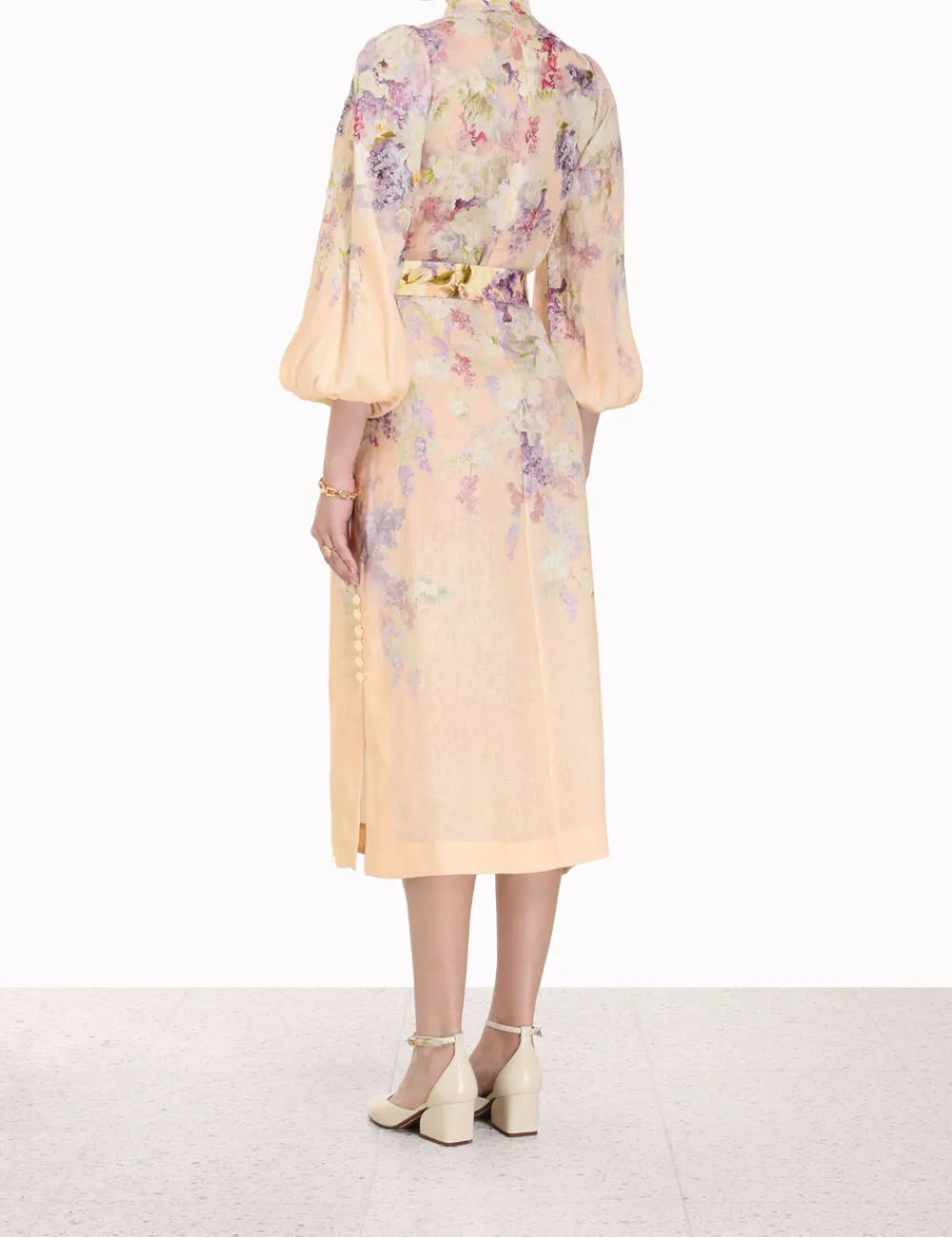 ZIMMERMANN Luminosity<Lyrical Buttoned Midi Dress
