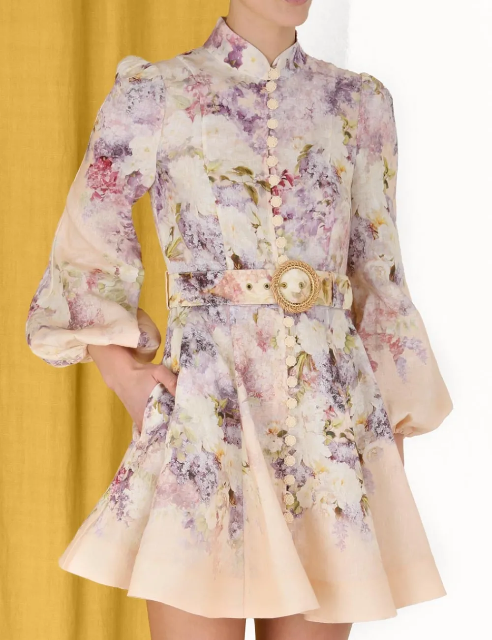 ZIMMERMANN Clothing<Lyrical Buttoned Mini