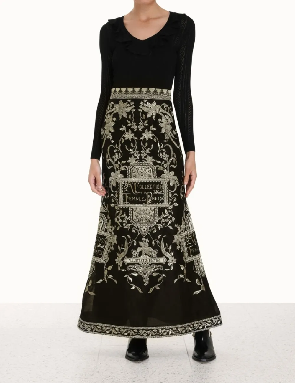 ZIMMERMANN Skirts<Lyrical Embroidery Maxi Skirt