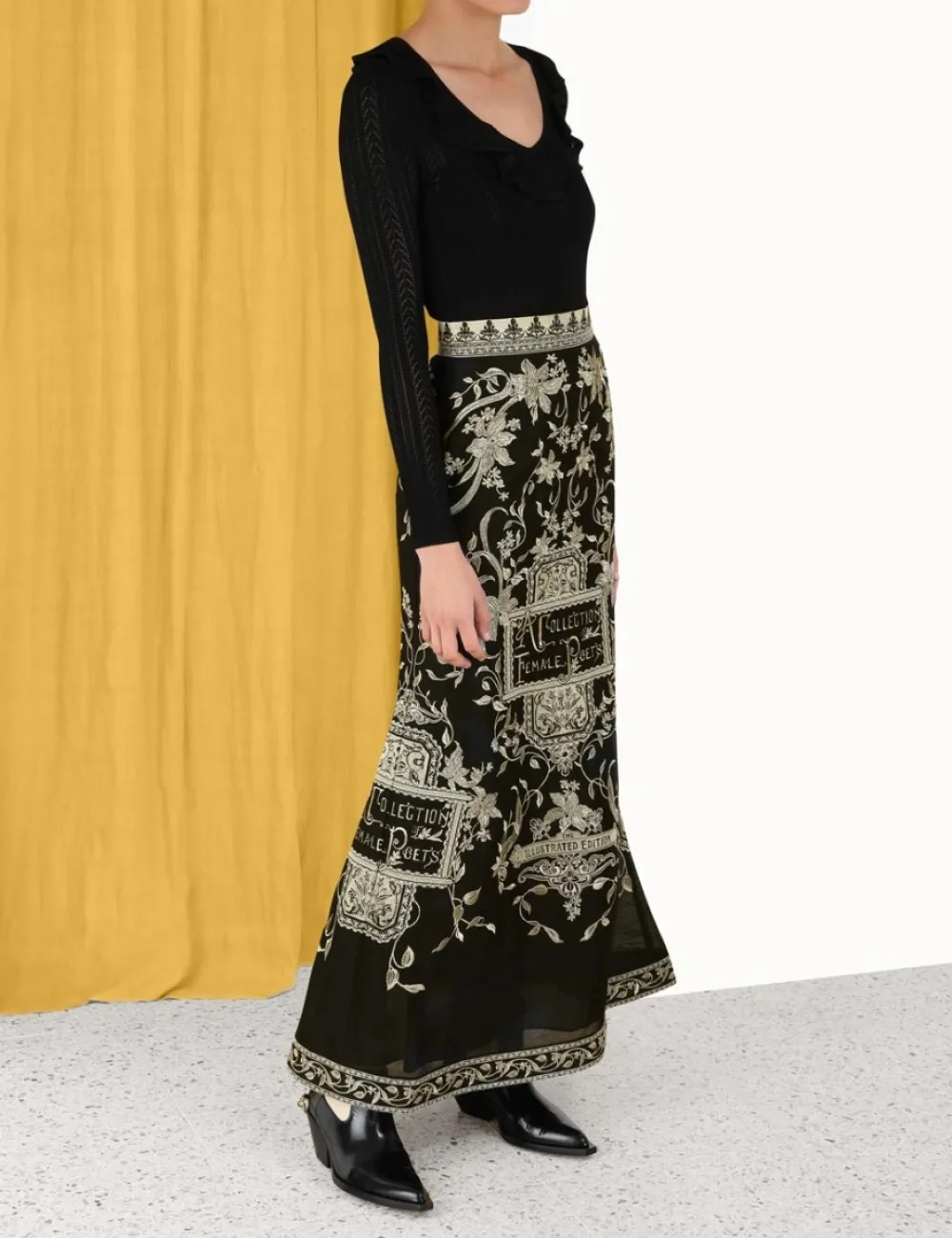 ZIMMERMANN Skirts<Lyrical Embroidery Maxi Skirt