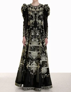 ZIMMERMANN Luminosity<Lyrical Embroidery Midi Dress