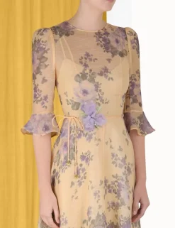 ZIMMERMANN Luminosity<Lyrical Flare Sleeve Midi