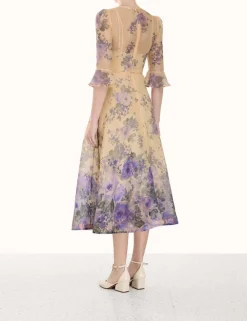 ZIMMERMANN Dresses<Lyrical Flare Sleeve Midi