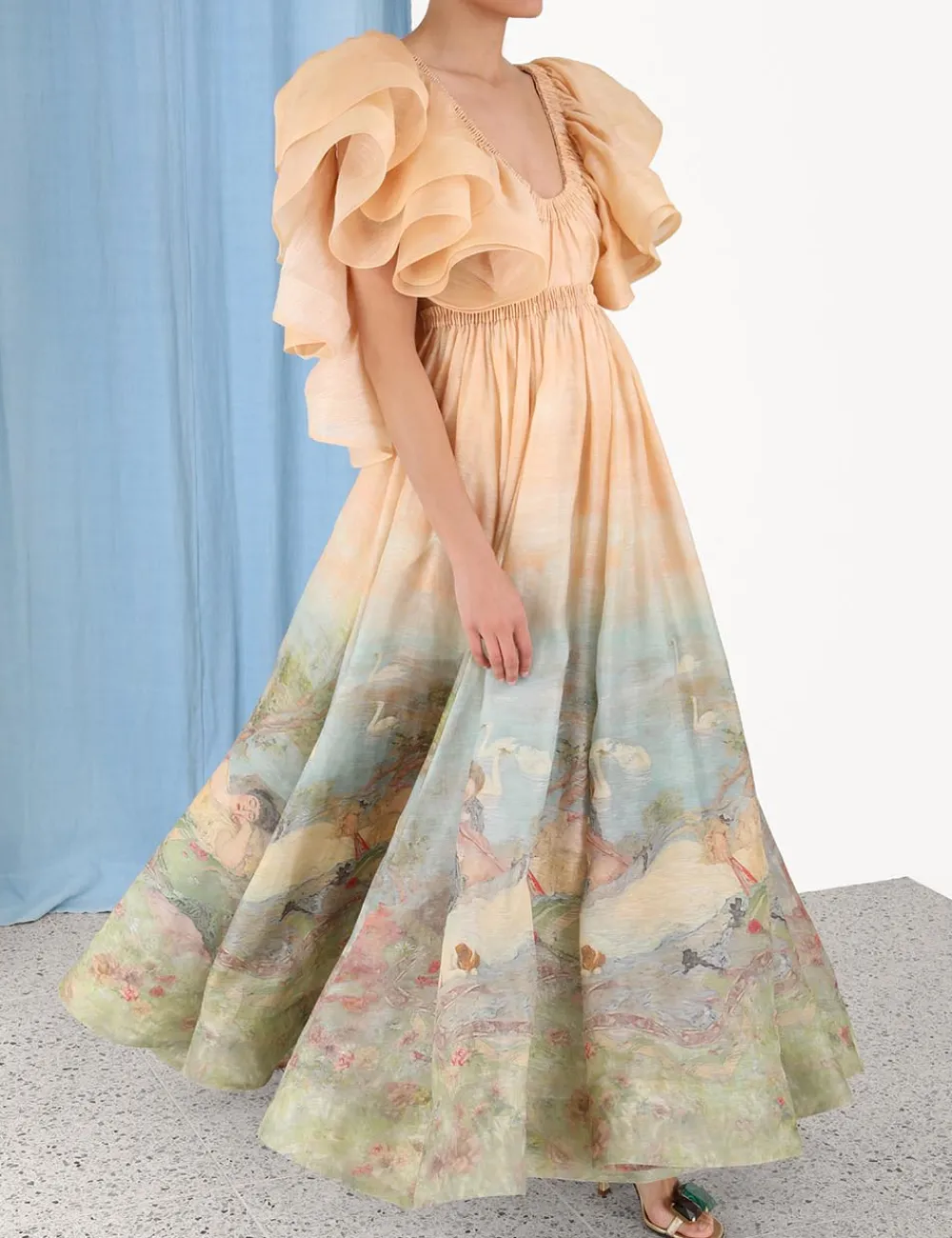 ZIMMERMANN Luminosity<Lyrical Frill Neck Gown