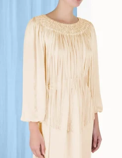 ZIMMERMANN Dresses<Lyrical Fringe Midi Dress