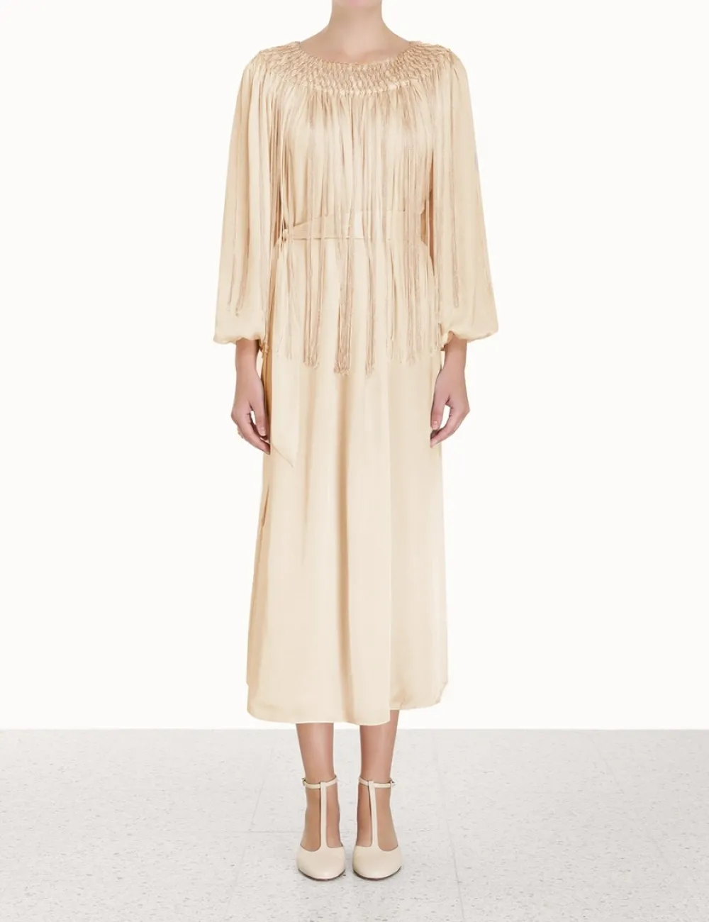 ZIMMERMANN Clothing<Lyrical Fringe Midi Dress
