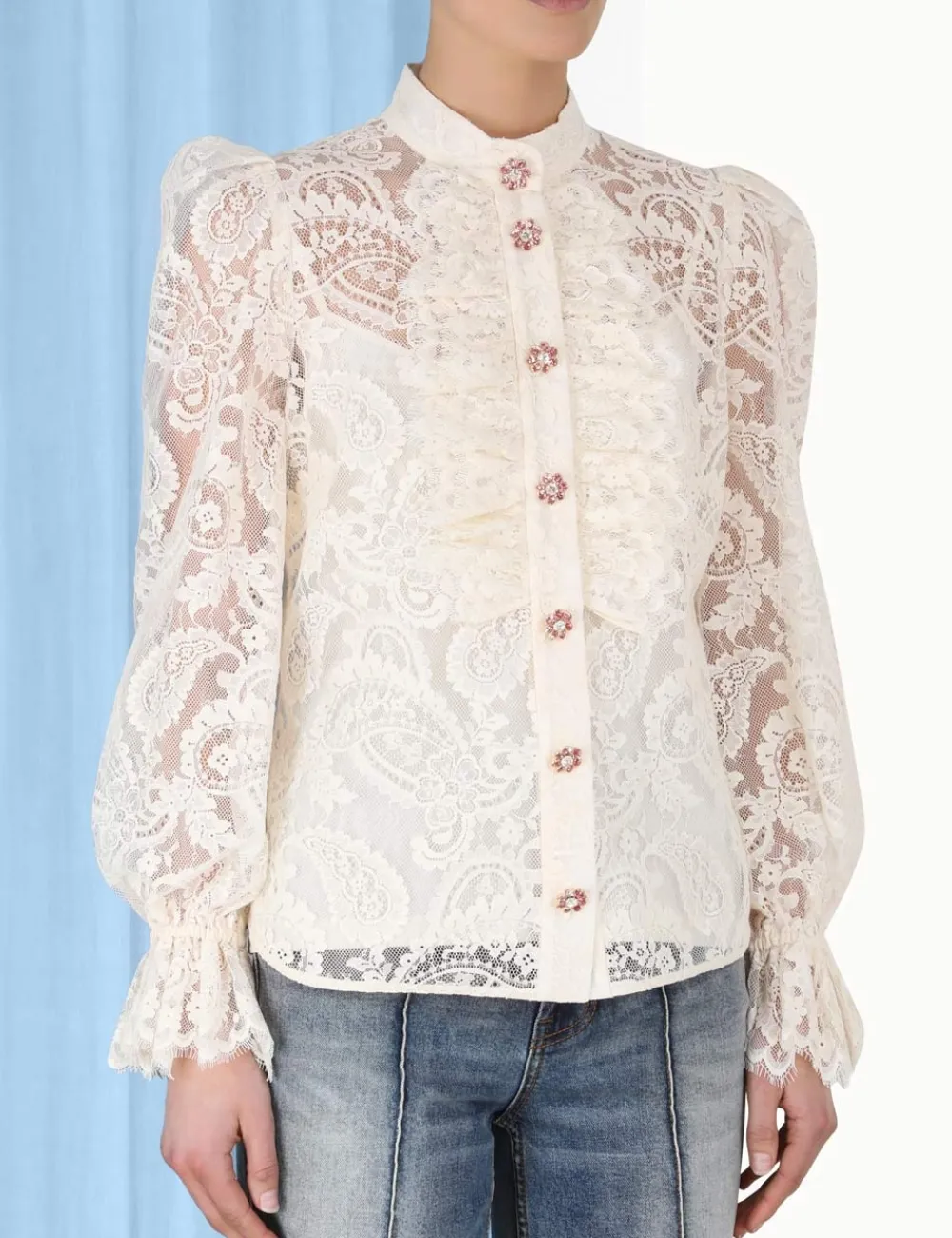ZIMMERMANN Clothing<Lyrical Lace Blouse