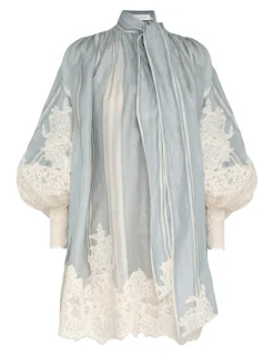 ZIMMERMANN Dresses<Lyrical Lace Edge Tie Mini