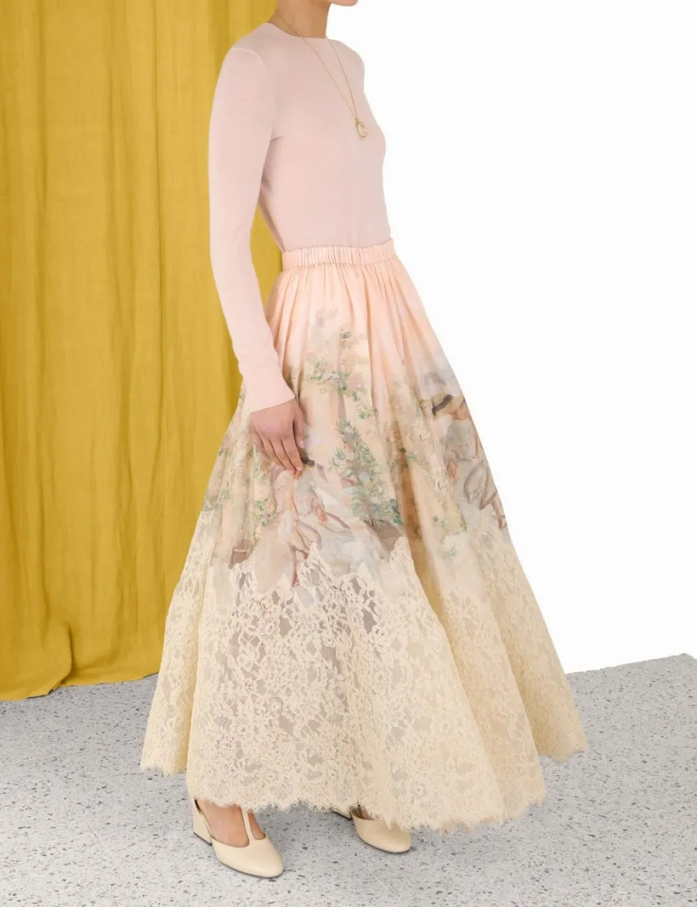ZIMMERMANN Clothing<Lyrical Lace Midi Skirt