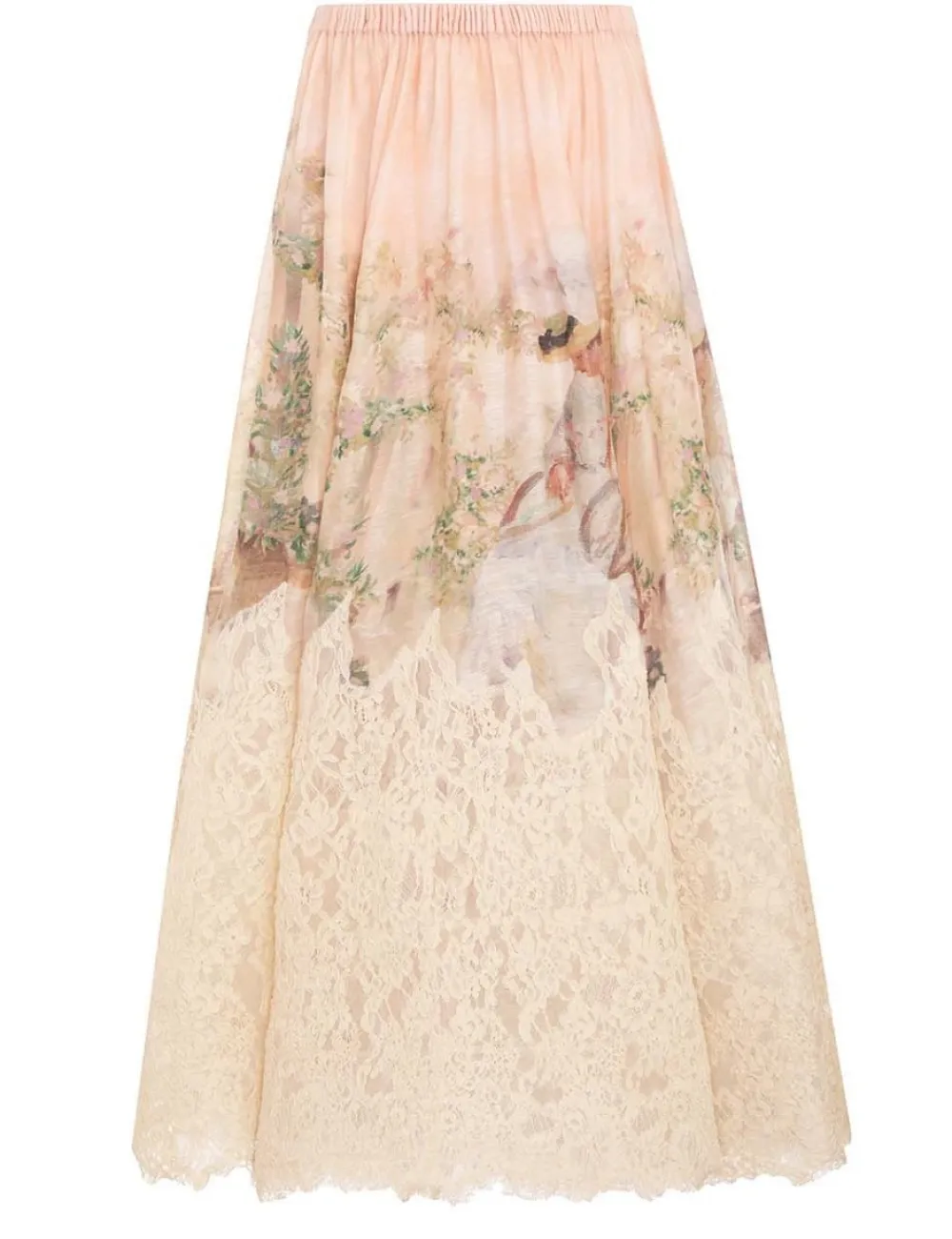 ZIMMERMANN Skirts<Lyrical Lace Midi Skirt