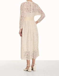 ZIMMERMANN Dresses<Lyrical Lace Tie Midi