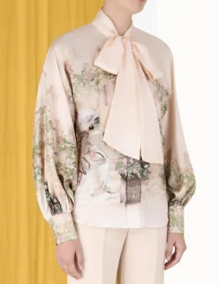 ZIMMERMANN Tops<Lyrical Neck Tie Blouse
