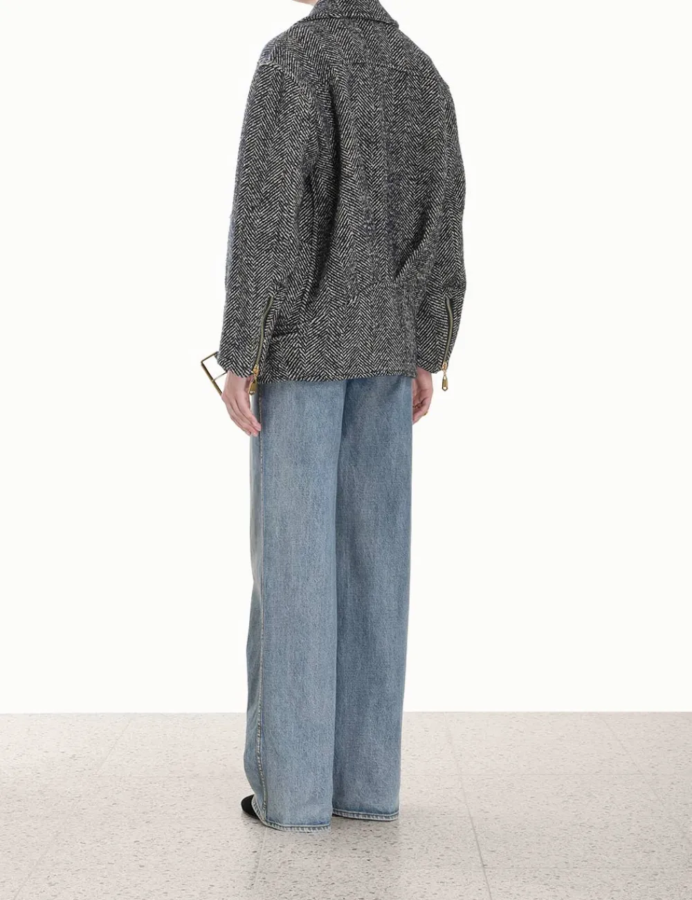 ZIMMERMANN Luminosity<Lyrical Oversized Biker Jacket