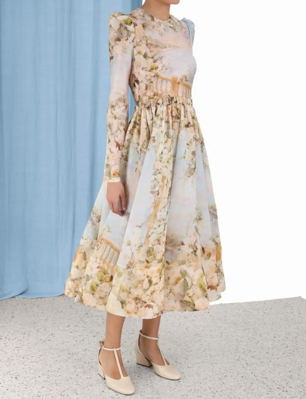 ZIMMERMANN Clothing<Lyrical Ruched Midi Dress