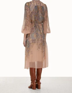 ZIMMERMANN Dresses<Lyrical Tie Neck Billow Dress