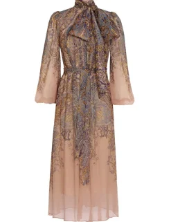 ZIMMERMANN Clothing<Lyrical Tie Neck Billow Dress