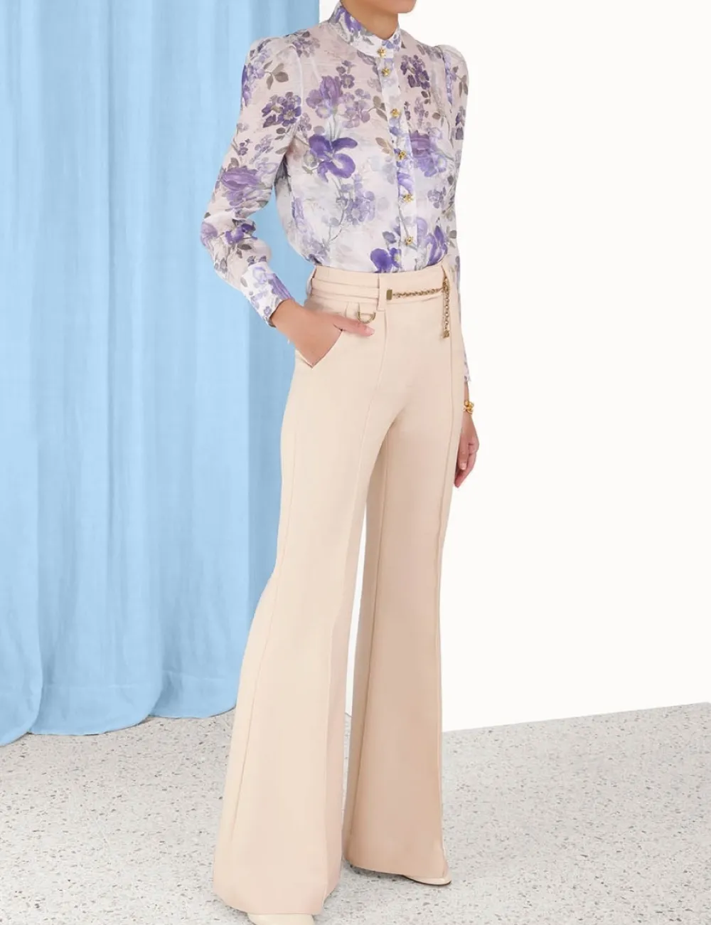 ZIMMERMANN Shorts & Pants<Lyrical Wide Leg Pant