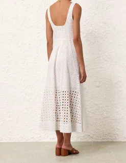 ZIMMERMANN Dresses<Matchmaker Anglaise Midi