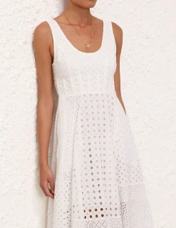 ZIMMERMANN Dresses<Matchmaker Anglaise Midi