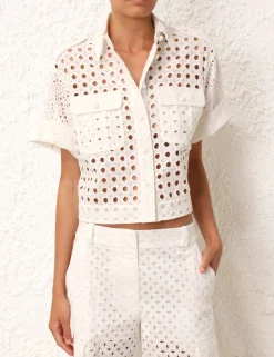 ZIMMERMANN Tops<Matchmaker Anglaise Shirt