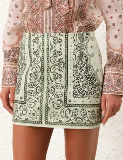 ZIMMERMANN Skirts<Matchmaker Bandana Micro Skirt