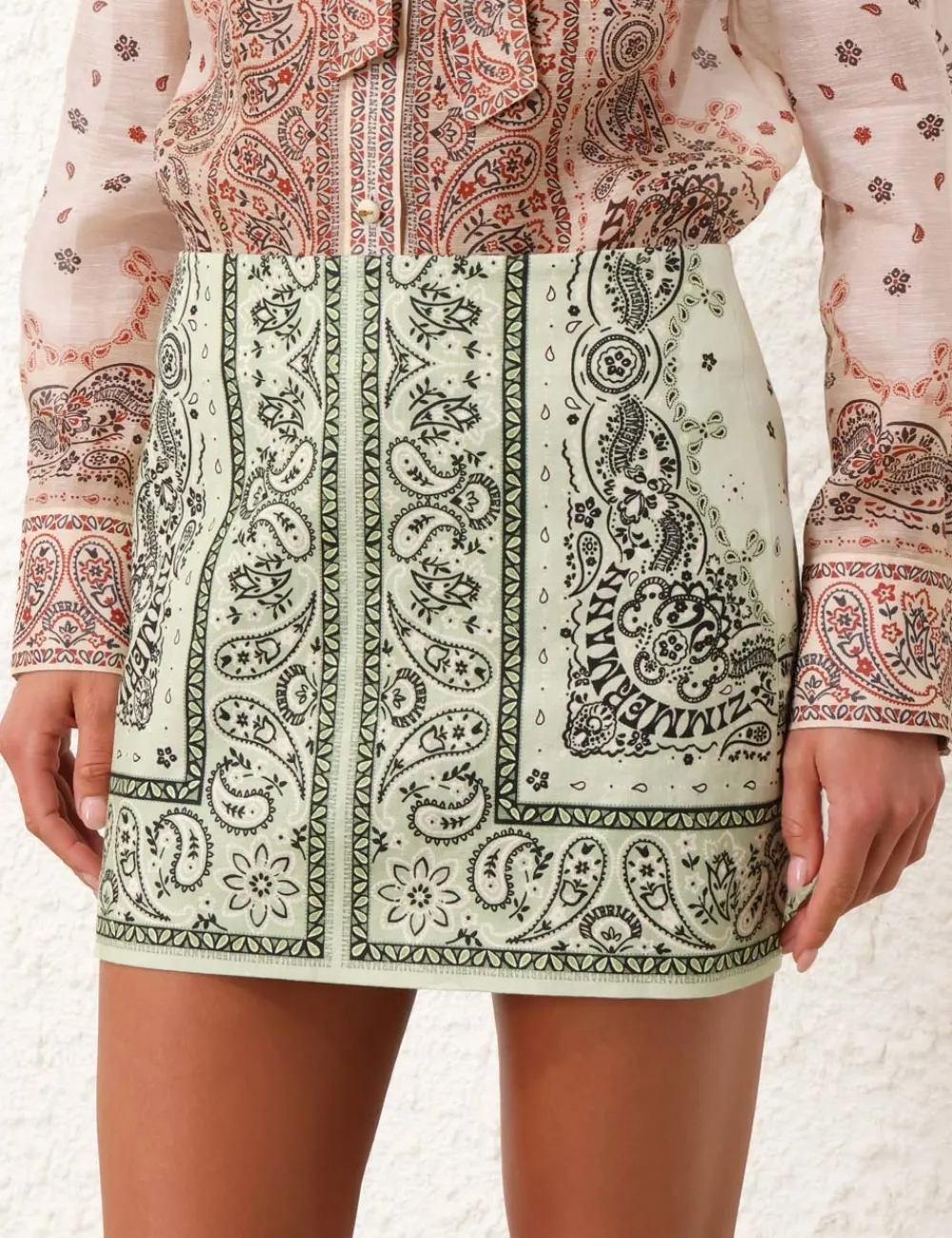 ZIMMERMANN Skirts<Matchmaker Bandana Micro Skirt