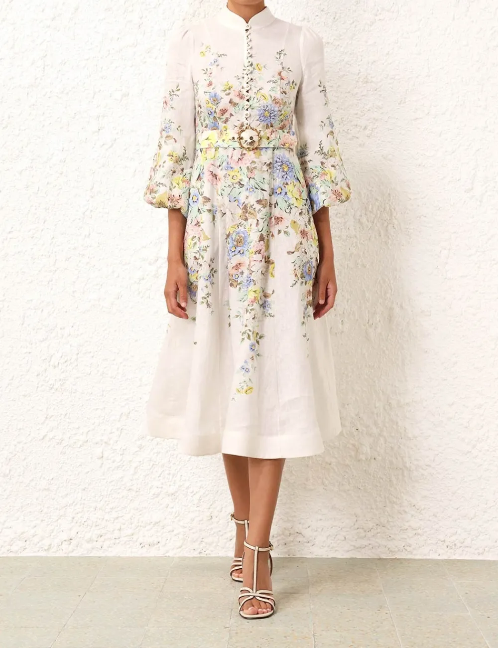 ZIMMERMANN Dresses<Matchmaker Buttoned Midi Dress