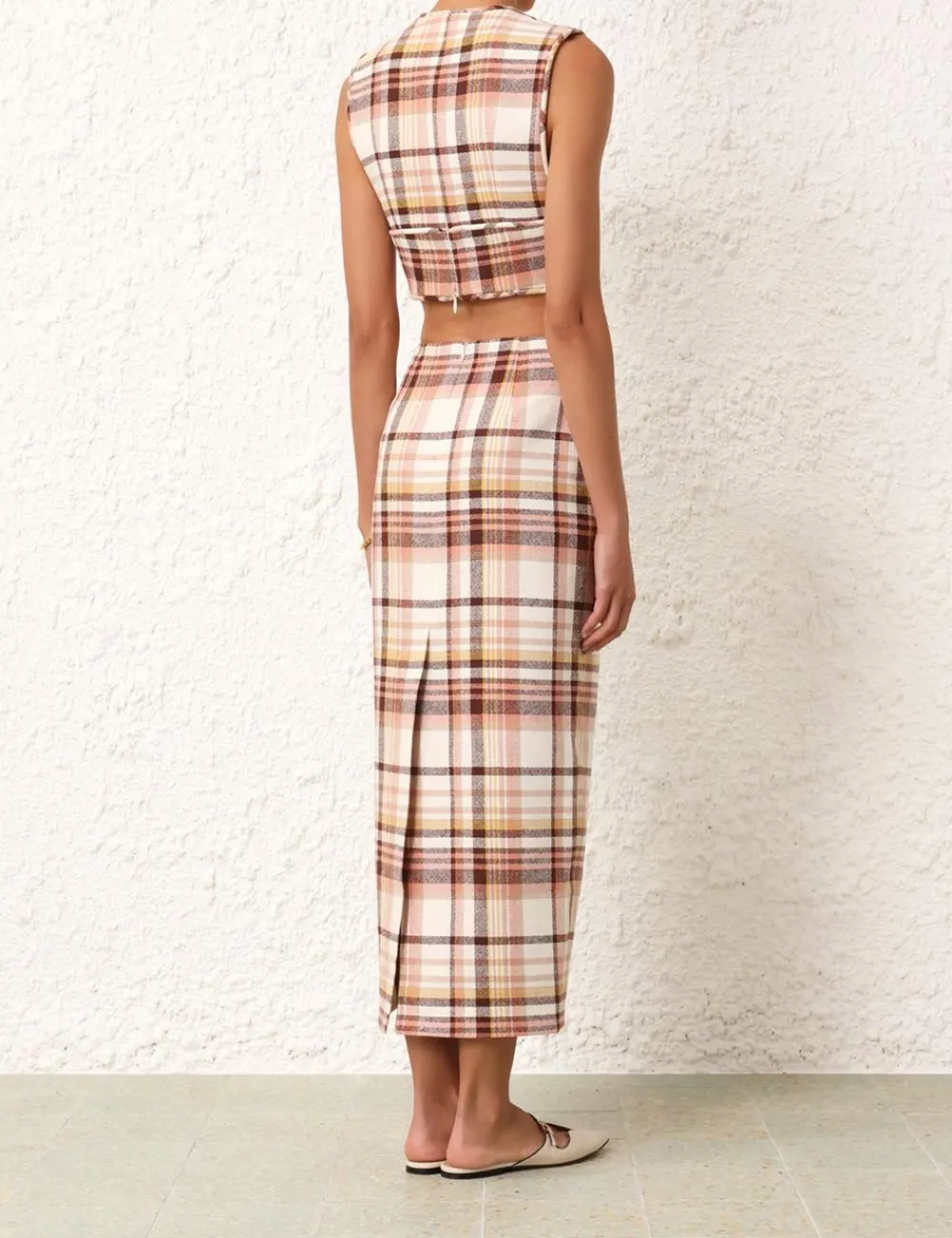 ZIMMERMANN Tops<Matchmaker Check Bow Bodice