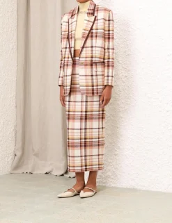 ZIMMERMANN Clothing<Matchmaker Check Jacket