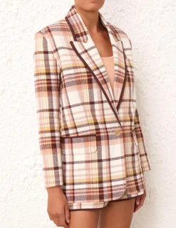 ZIMMERMANN Jackets & Coats<Matchmaker Check Jacket