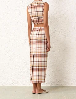 ZIMMERMANN Skirts<Matchmaker Check Pencil Skirt