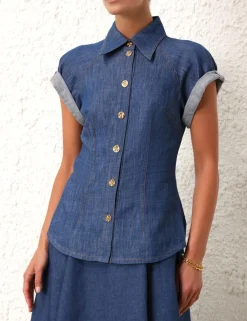 ZIMMERMANN Tops<Matchmaker Denim Blouse