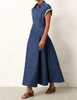 ZIMMERMANN Clothing<Matchmaker Denim Flare Skirt