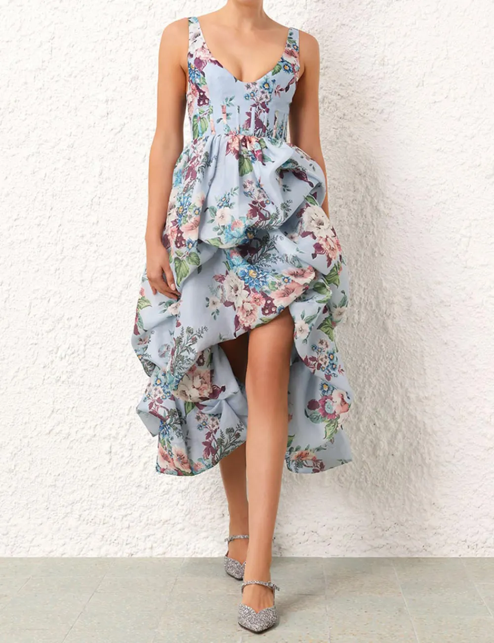 ZIMMERMANN In Focus<Matchmaker Drape Midi Dress