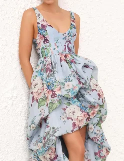 ZIMMERMANN In Focus<Matchmaker Drape Midi Dress