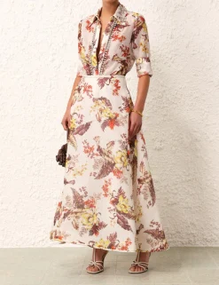 ZIMMERMANN Clothing<Matchmaker Floral Flare Skirt