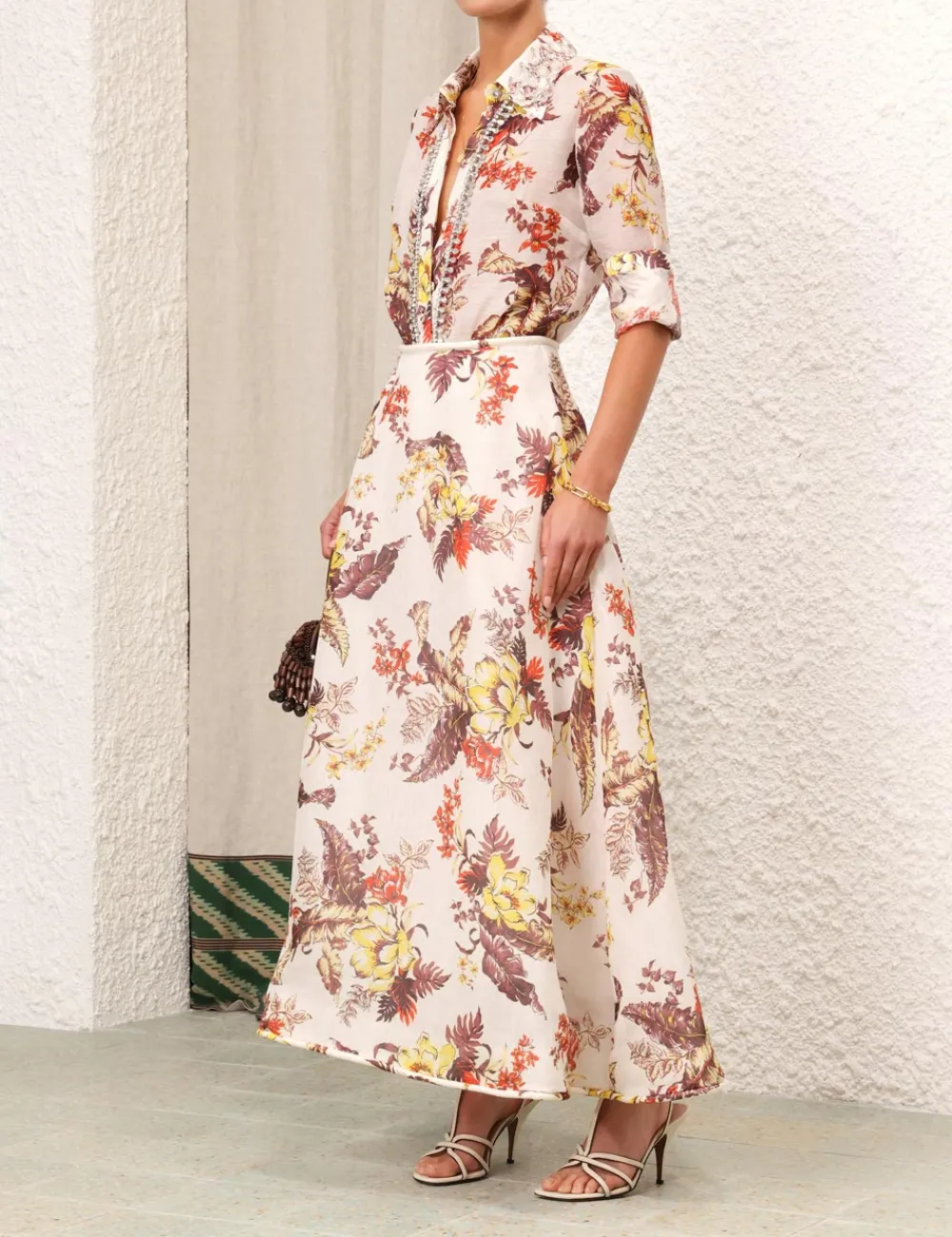 ZIMMERMANN Clothing<Matchmaker Floral Flare Skirt