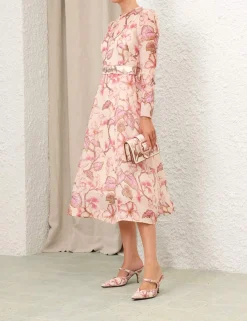 ZIMMERMANN Dresses<Matchmaker Floral Midi Dress