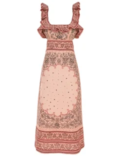 ZIMMERMANN Dresses<Matchmaker Frilled Midi