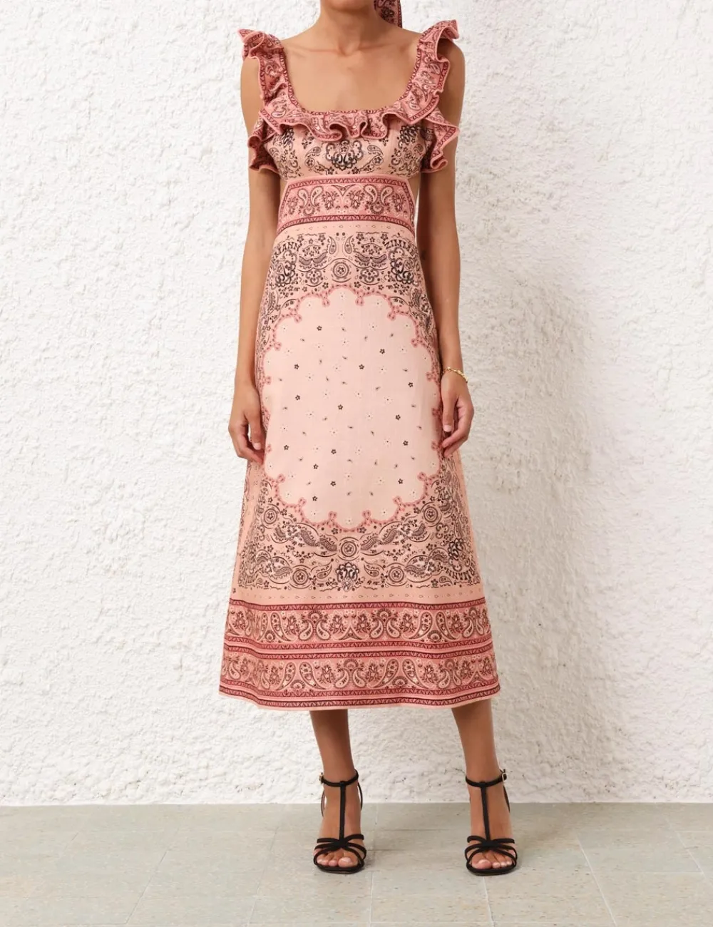 ZIMMERMANN Dresses<Matchmaker Frilled Midi