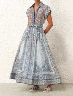 ZIMMERMANN Skirts<Matchmaker Gathered Midi Skirt