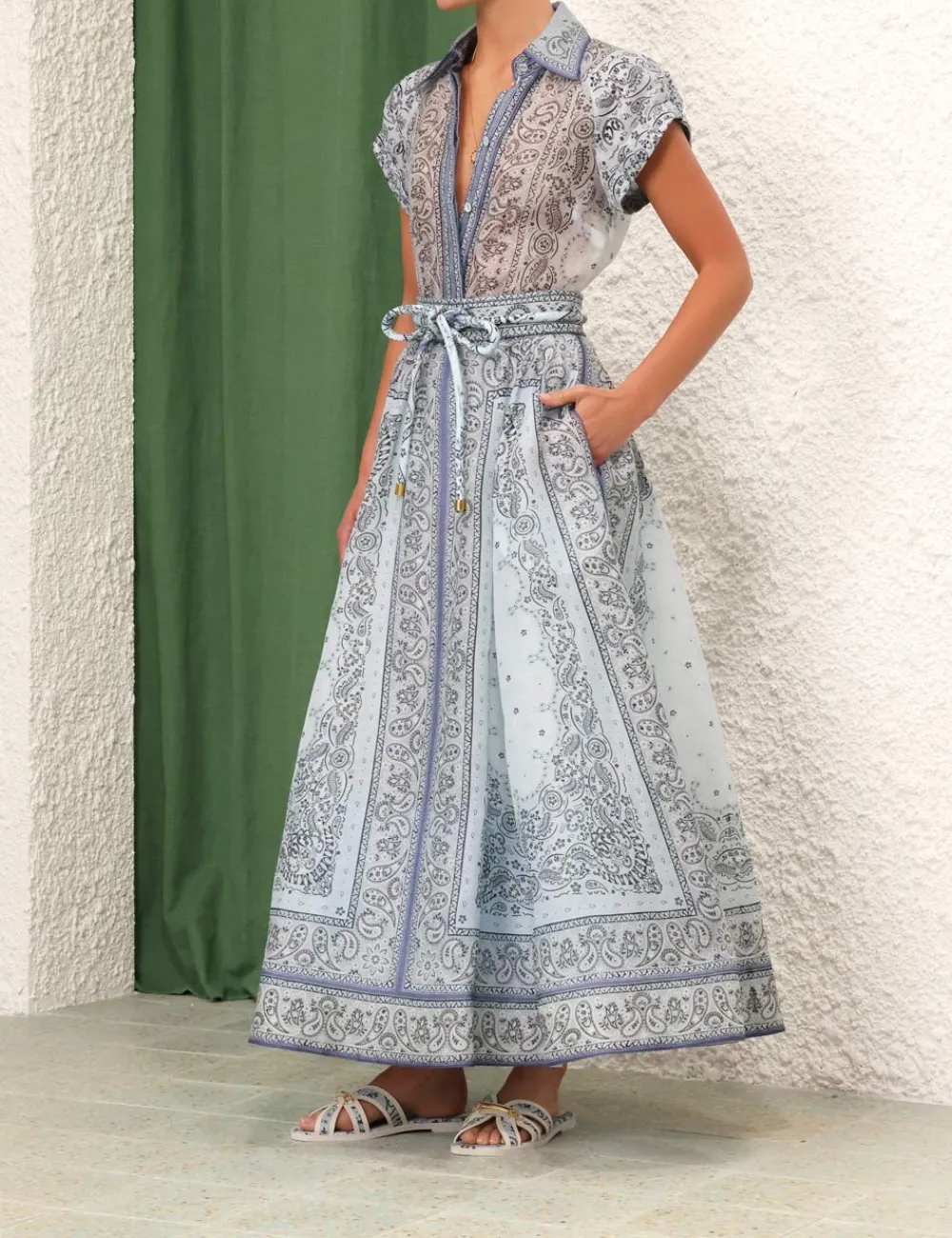 ZIMMERMANN Skirts<Matchmaker Gathered Midi Skirt