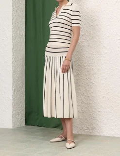 ZIMMERMANN Knitwear<Matchmaker Knit Stripe Polo