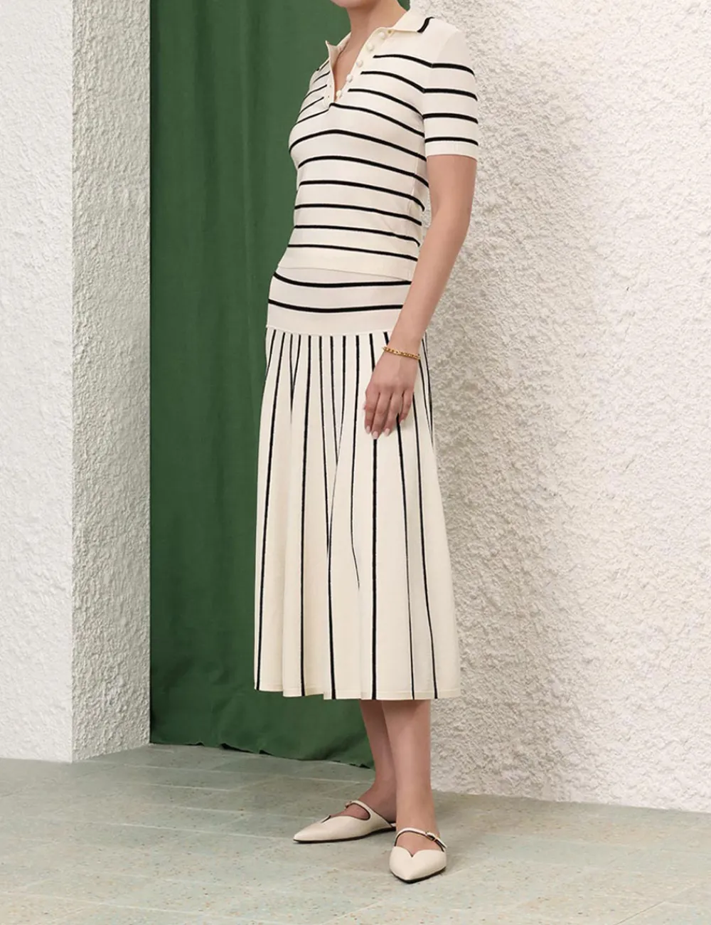 ZIMMERMANN Knitwear<Matchmaker Knit Stripe Polo