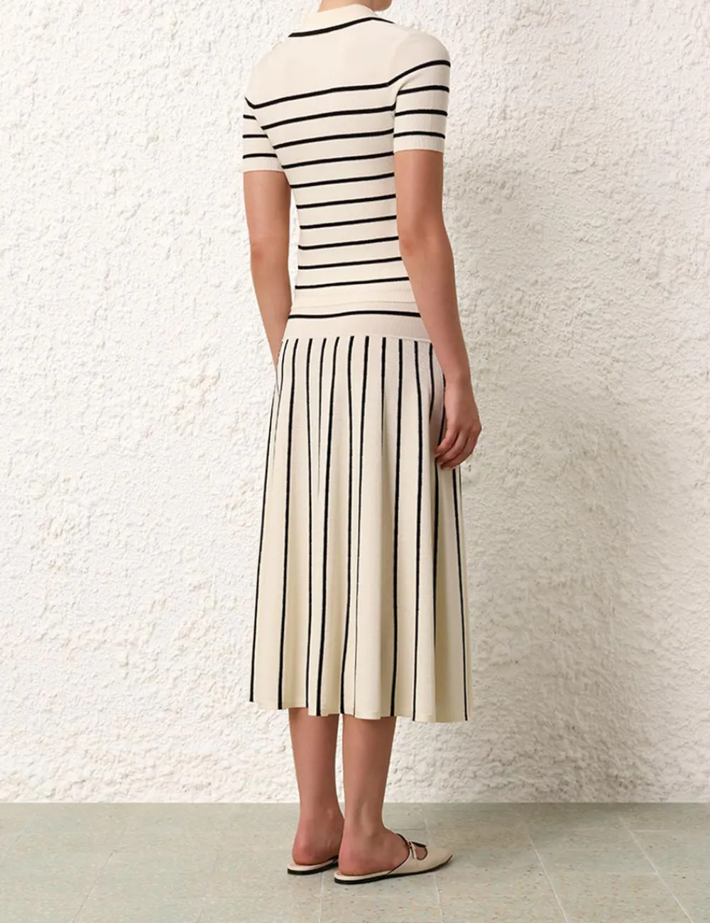 ZIMMERMANN Knitwear<Matchmaker Knit Stripe Polo